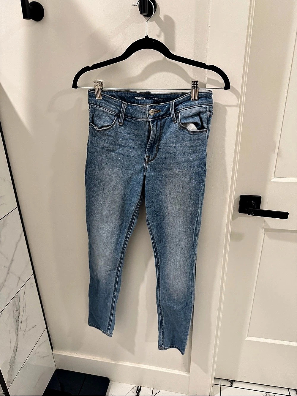 Old Navy High-Rise Super Skinny Jeans Blue Size 2